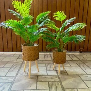 Decorative Artificial Palm Plant with planter set