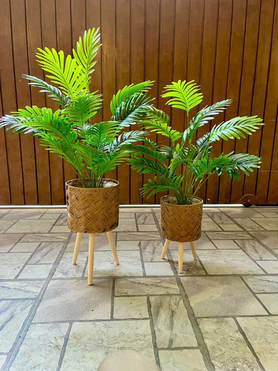 Decorative Artificial Palm Plant with planter set