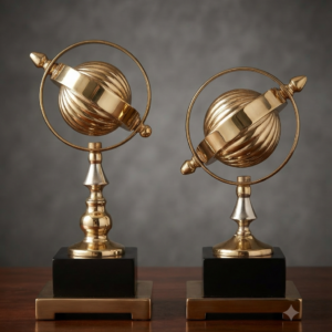 Golden Armillary Sphere Decor Statues