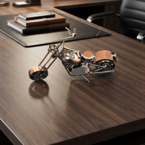 Metal Motorcycle Sculpture