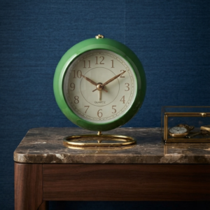 Modern Green Table Clock