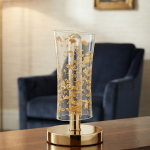 Gilded Flake Flared Accent Lamp