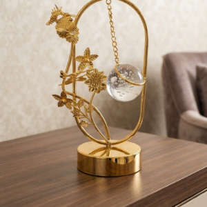 Gold Hanging Crystal Bubble Ball Decor