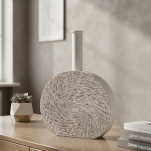 Spiral Textures Donut Vase