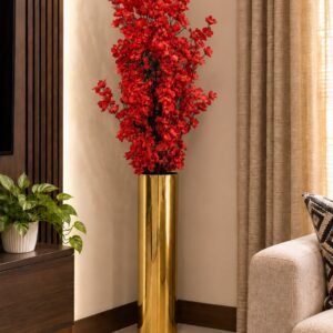 Red Blossom Tall Floor Vase Arrangement
