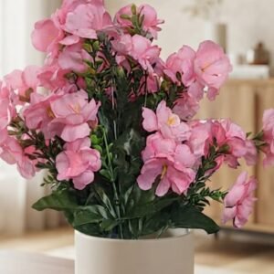Delicate Pink Faux Floral Stem Bunch