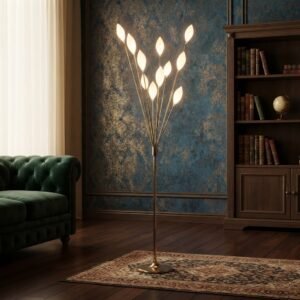 Golden Leaf LED Floor Lamp