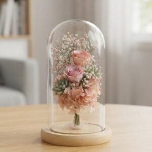 Hydrangea Glass Dome