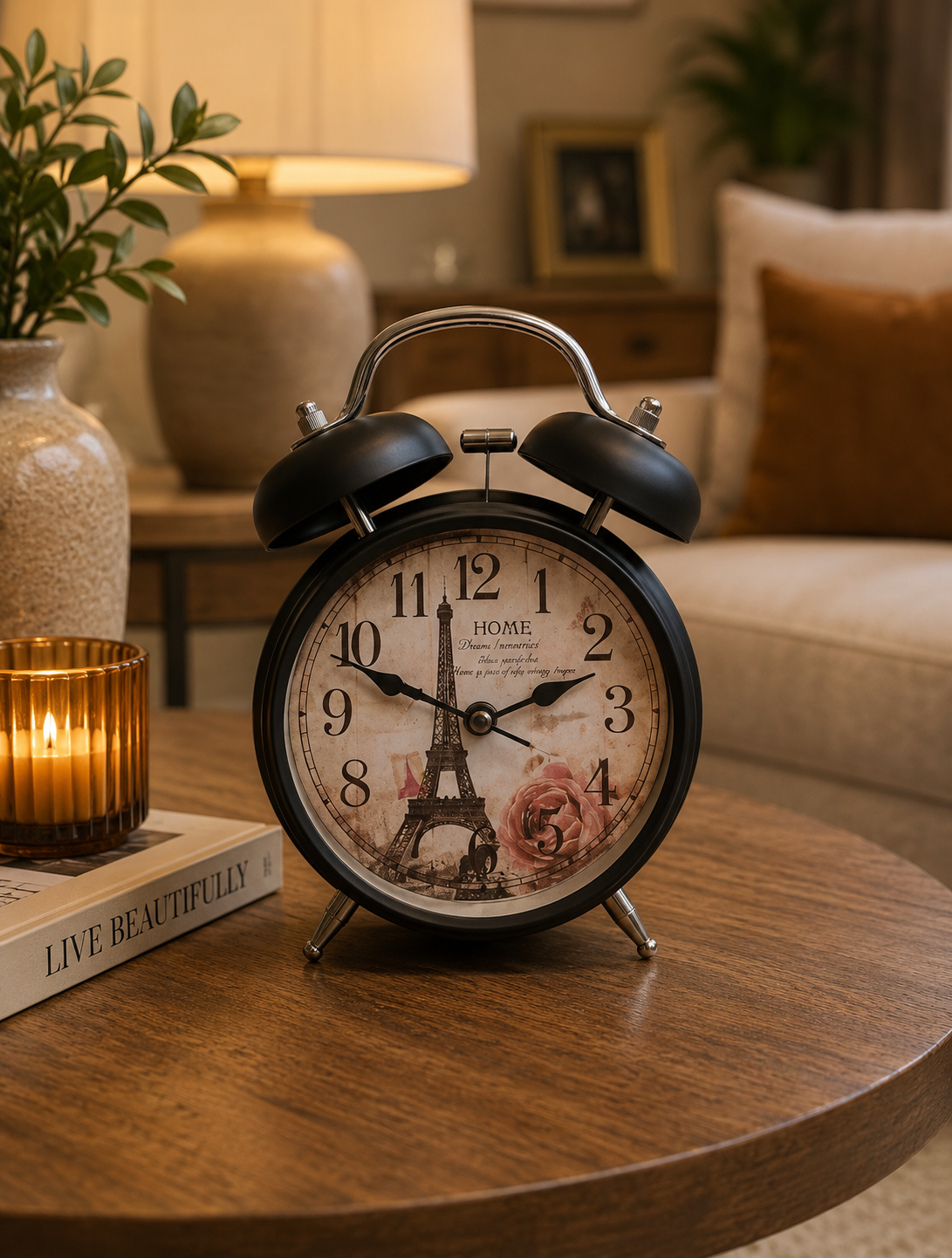Vintage Paris Twin-Bell Alarm Clock