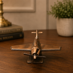 Vintage Bronze Airplane Decor