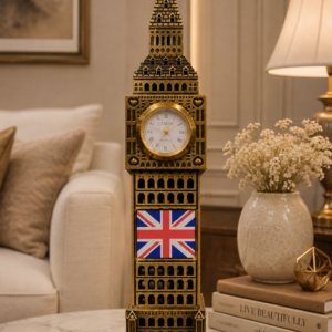 Vintage Brass Big Ben Clock Decor