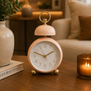 Pastel Pink Alarm Clock