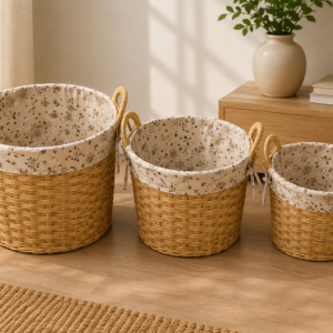 Set of 3 Woven Storage Baskets