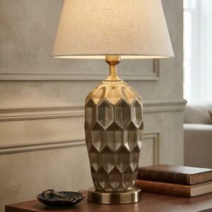 Textured Gold Table Lamp