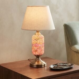 Mosaic Cylinder Table Lamp