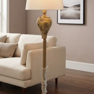 Mosaic Gold Accent Floor Lamp