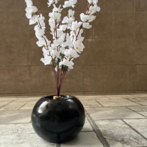 White Blossom Ceramic Pot Arrangement